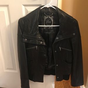 Guess leather moto jacket